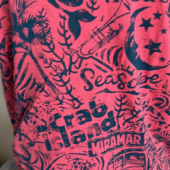 WeeKenD SpEcIaL!!!  3 for 25.00CORAL - UNISEX - CRAB ISLAND / DESTIN BEACH TEES - Picture 2 of 6